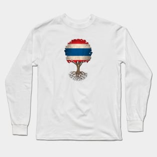 Tree of Life with Thai Flag Long Sleeve T-Shirt